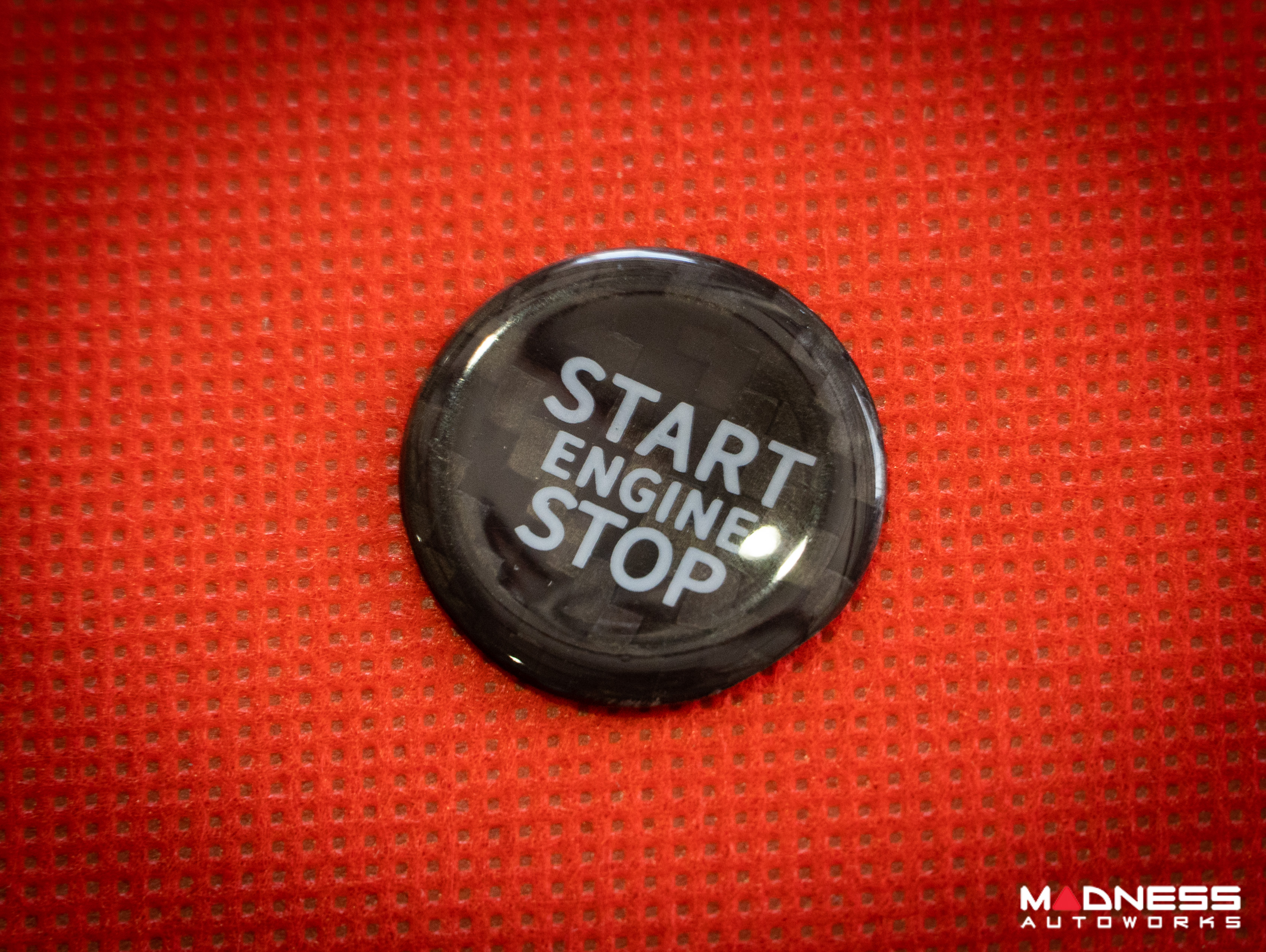 Dodge Hornet Start Stop Button Overlay - Carbon Fiber - Feroce Carbon